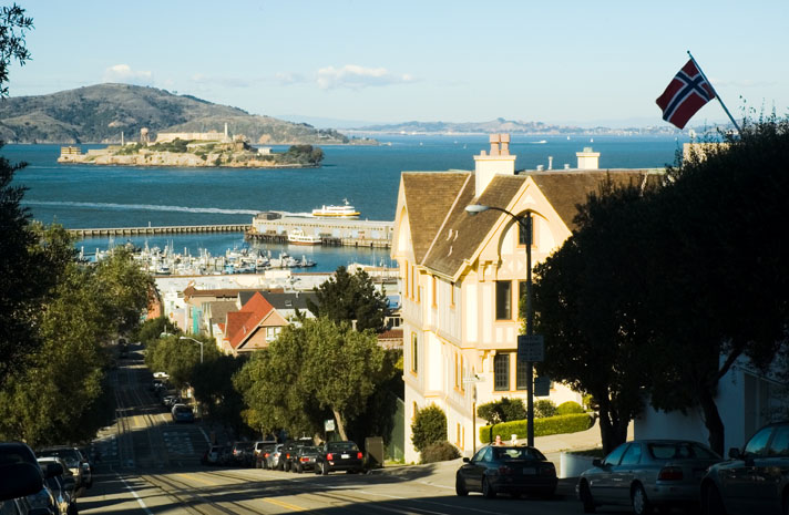 Alcatraz From Hyde St, San Francisco, CA