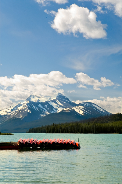 Maligne Lake, Mt. Unwin, Jasper National Park