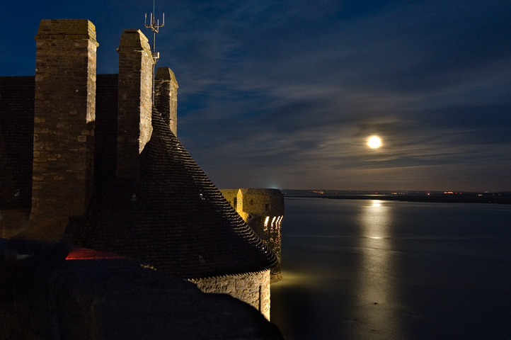 Wall and Tower, Mont St. Michel