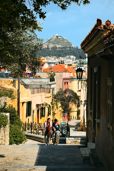 Plaka, Alley, Street, Lycavittolis Hill