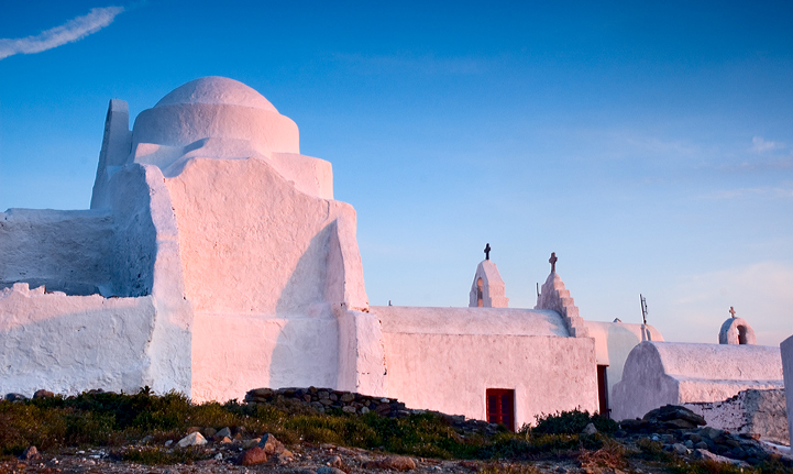Paraportiani Church, Sunset