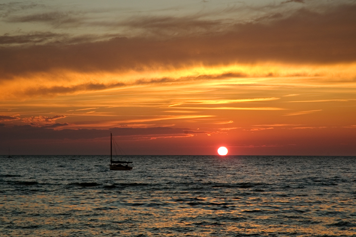 Crosby Lane Beach, Sunset, Nikerson State Park, Cape Cod, MA
