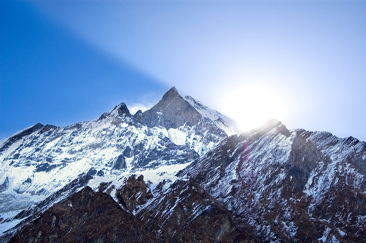 Fishtail from Machapuchare Base Camp,  Annapurna Base Camp, Nepal
