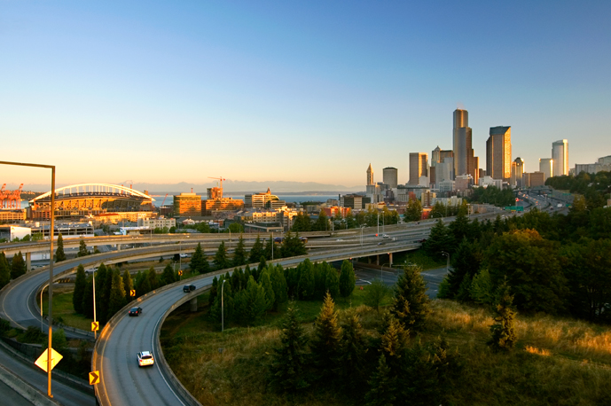 Seattle Skyline, Dawn 2, Washington